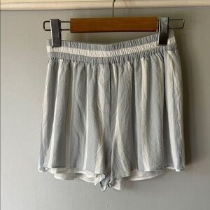 Aritzia Wilfred Free Blue Striped Shorts XXS Lined Coastal Summer Vacation
